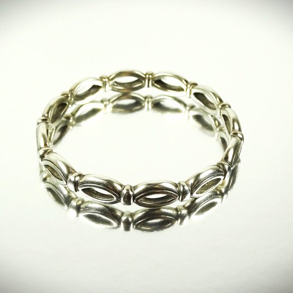 SLANE & SLANE Beautiful Sterling Silver Bangle Bracelet 41 Grams - Picture 4 of 10